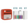thumbnail image 1 of Riwcyla Pocket Printer Portable Thermal Instant Photo Printing Label Maker Machine BT Wireless Connect Compatible with Android or iOS APP Support Receipt Label Memo Sticker Notes Lists Scrapbook DI, 1 of 6