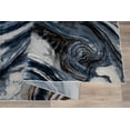 thumbnail image 5 of LaDole Rugs 3x5 ft Modern Premium Area Runner Rug | Abstract Small Carpet For Entry Way, Hallway, Home Office, Entrance Indoor Floor Décor | Blue Grey, 5 of 5