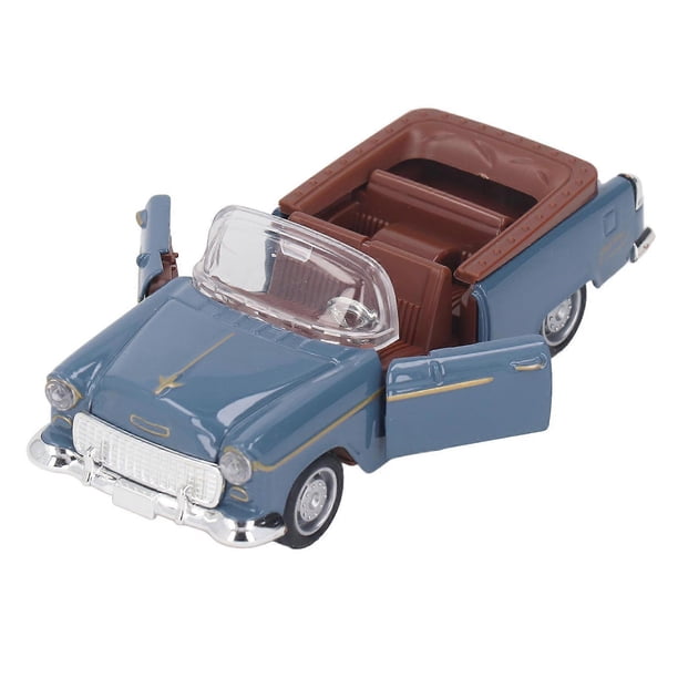 1:32 Convertible Sports Car Model Metal Alloy Realistic Cool Battery Powered 1/32 Sports Car Simulation Toy Blue