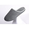 thumbnail image 4 of Roxoni Womens Clog Slippers Microterry Memory Foam Comfy Footbed Grey, 4 of 6