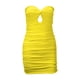 thumbnail image 5 of Vestido ajustado sin espalda de color liso para mujer - Minivestido cruzado en el pecho para fiesta en la playa, 5 of 5