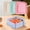 Blue, variant on Luoshdecor Storage Sandwich Containers, Portable Meal Lunch Box,Silicone Food Container for Work Picnic Travel