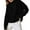 Black, variant on Plus Size Tops for Women Plush Winter Pullover Turtleneck Thermal Warm Comfy Basic Shirts Blouse