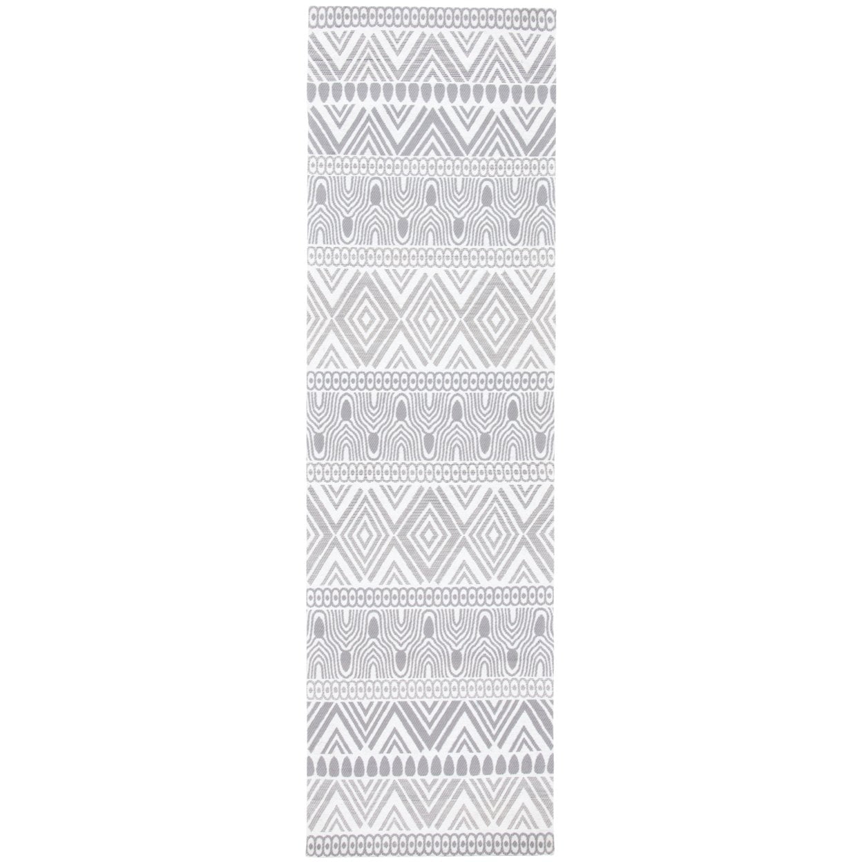 SAFAVIEH Marbella Handan Geometric Area Rug, Grey, 5' x 8'