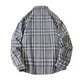 thumbnail image 3 of Blusa y camisa de manga larga con cuello vuelto para hombre, blusa informal a cuadros a la moda con botones y cuello vuelto, blusa de poliéster para hombre, 3 of 8