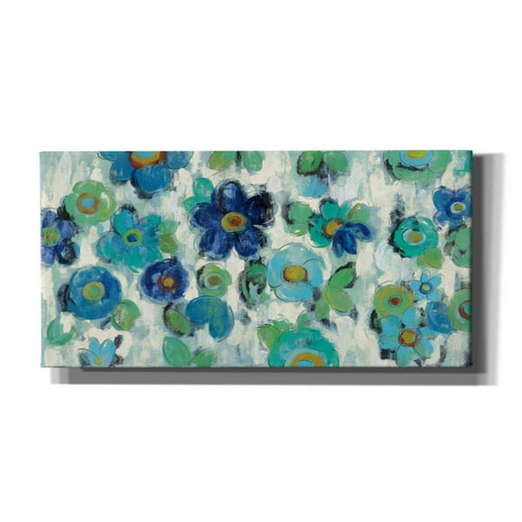 Epic Graffiti 'Blue Eyes I' by Silvia Vassileva, Canvas Wall Art, 40"x20"