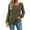 Army Green, variant on Annhoo Womens Knit Sweater Tunic Fall Long Sleeve Button Front Crewneck Pullover Shirts Comfy Soft Vacation Tops