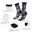 thumbnail image 6 of Goofa Sailboat And Wave Printed Men's Crew Socks, Soft Durable Breathable Moisture-Wicking with Odor Control Cotton socks, 6 of 9