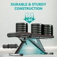 thumbnail image 2 of Adjustable/Foldable Weight Bench, 660LBS Home Gym Workout Bench Lifting Sit-up Exercise Bench for Bench Press, 2 of 7
