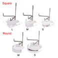 thumbnail image 3 of Creative Metal Desktop Gemstones Minerals Holder Home Decoration Agate Stones Display Stand Relics Rocks Support S SQUARE, 3 of 8