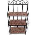 thumbnail image 2 of Charmma Plant Stand Display Terracotta Color Mosaic Pattern, 2 of 5