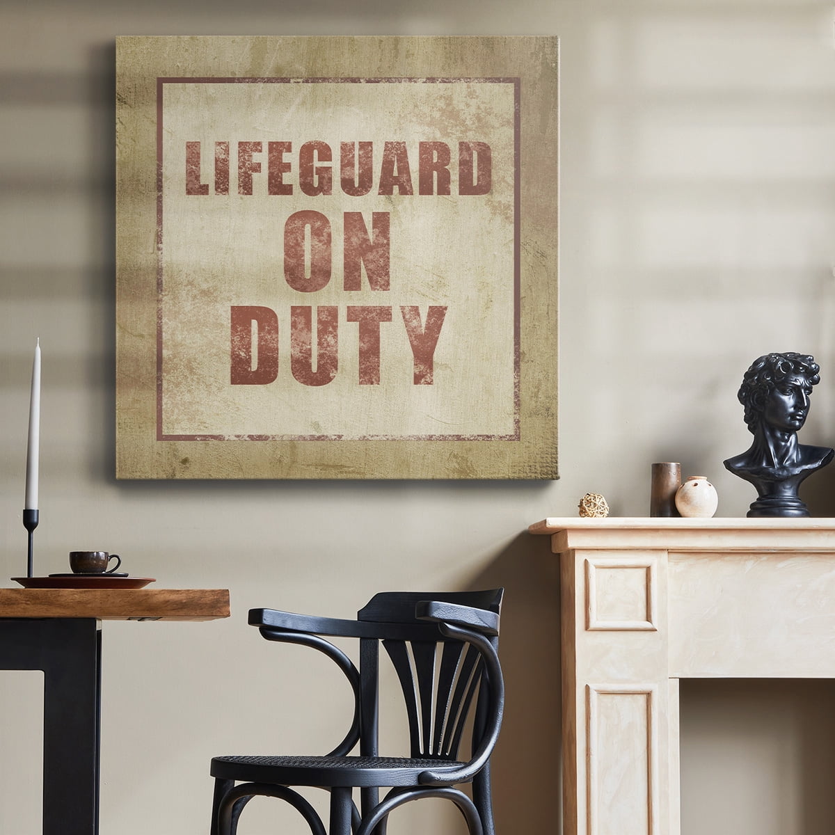 Wexford Home Beach Sign V-Premium Gallery Wrapped Canvas, 32" x 32" - Ready to Hang