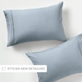 thumbnail image 6 of Noble Linens 2 Piece Pillow Case Set, Light Blue, Standard/Queen, 6 of 11