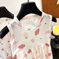 thumbnail image 6 of Coerni Kids Girls Floral Dress Sleeveless Crewneck Summer Dresses Flare A Line Sundress Cotton Vest Dress Overalls Dresses, 6 of 8