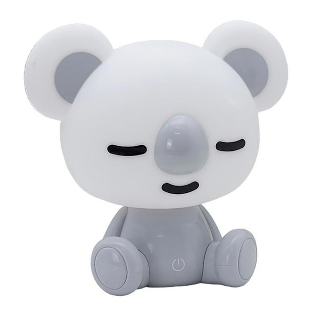 Lámpara Led Multifuncional Luz De Noche Lámpara De Noche De Koala De Dibujos Animados Alimentada Por Cable Usb Con Sensor Táctil De Brillo De Tres Niveles Luz De Noche Junto A La Cama Inevent HA026974-02