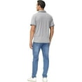 thumbnail image 6 of Tyhengta Mens Athletic Golf Polo Shirts - Short Sleeve Workout Polos Quick Dry T-Shirt Light Grey M, 6 of 7
