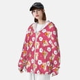 thumbnail image 4 of Picia Piggy Sunflower Women's Men's UPF 50+ Sun Protection Hoodie Shirt Long Sleeve SPF Fishing Outdoor UV Hiking Lightweight Shirts-Large, 4 of 9