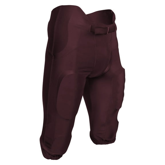Terminator 2 Integrated Football Game Pants, Adult 2X-Large, Maroon
