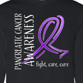 thumbnail image 4 of Inktastic Pancreatic Cancer Awareness Fight, Care, Cure Long Sleeve T-Shirt, 4 of 5