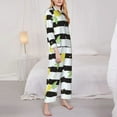 thumbnail image 4 of Bingfone Womens Pajama Sets Lemon Print,Long Sleeve Loungewear Pajamas Set-Small, 4 of 9
