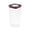 Black, variant on Airtight Plastic Food Storage Containers with Flip Rotating Lid, Stackable Clear Pantry Canister for Grain, Cereal, Pasta, Dry Beans, 3 Color Lid Options,2L