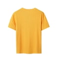 thumbnail image 5 of JIAYUE Men's T Shirt Summer Loose Fit Soft Knit Crew Neck For With Casual Solid Color And Athletic Style Tees Breathable Lightweight For Summer Daily Comfort Wear, 5 of 5
