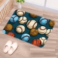 thumbnail image 5 of Baseball Non-Slip Polyester Floor Rug Mat, Machine Washable Floor Mats, 5 of 6