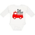 thumbnail image 3 of Inktastic Future Firefighter Cute Red Firetruck Boys or Girls Long Sleeve Baby Bodysuit, 3 of 5