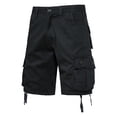 thumbnail image 2 of Havenre Men's Multi Pocket Zipper Cargo Shorts Big and Tall Regular Fit Casual Outdoor Hiking Loose Fit Twill Classic Short Pants Black XXXXL, 2 of 8
