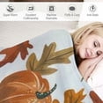 thumbnail image 3 of ARISTURING Pumpkins Leaves Harvest Flannel Blanket - Soft Plush Blankets for All Seasons - Exquisite Gifts 50x60in, 3 of 6
