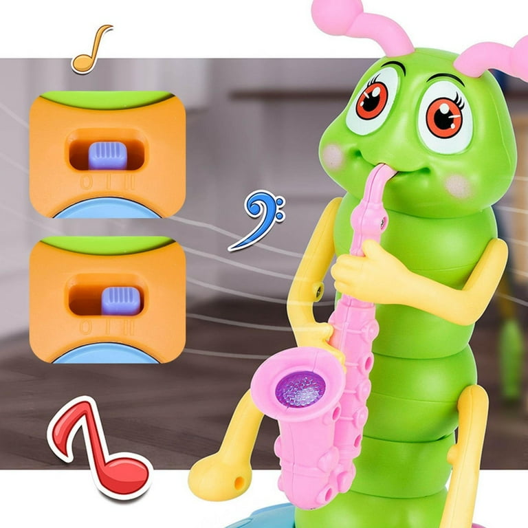 JNANEEI Dancing Caterpillar Toy Singing Electronic Dancing Twisting Educational Toy
