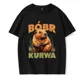 thumbnail image 2 of Camiseta de dibujos animados Bobr Kurwa Grunge para hombre, ropa divertida de los 90, Harajuku, Y2k, moda de la UE, 2 of 5