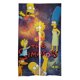thumbnail image 1 of Cortina para puerta de Los Simpsons, cortina opaca para puerta de 34 x 57 pulgadas, cortina divisoria para privacidad de habitación para decoración del hogar, dormitorio, cocina, 2 paneles, 1 of 6