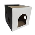 thumbnail image 2 of Double Couche Scratcher Boîte, Salon Chat Gratter Conseil, Chat Gratter Noir, 2 of 9
