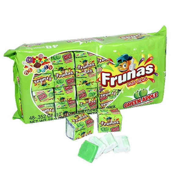 Frunas Green Apple Fruit Chews - Pack of 48