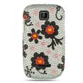 thumbnail image 1 of Insten pour la Théorie de la Motrola Full Diamond Case Silver W/ Marguerite Noire, 1 of 2