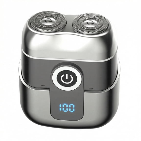 CYYI Electric Shaver for Men, Rechargeable Face and Beard Trimmer, Magnetic Cover and Waterproof, Compact Portable for Home, Travel and Car