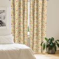 thumbnail image 2 of Ambesonne Flora Curtains, Digital Wild Jungle Flower, Pair of 28"x95", Pale Peach and Sand Brown, 2 of 5