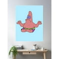 thumbnail image 2 of Patrick Star Meditating Poster Wall Art, Modern Wall Decor, 8x12 UNFRAMED, 2 of 3