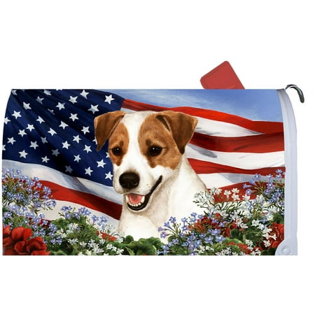 Jack Russell - Best of Breed Patriotic I Dog Breed Mail Box (Jack In The Box Best Items)