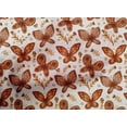 thumbnail image 4 of oneOone Cotton Cambric Rust Brown Fabric Insect & Floral Feather Sewing Craft Projects Fabric Prints By Yard 56 Inch Wide, 4 of 4