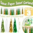 thumbnail image 2 of Banner con borlas Garland Hysilla, 9 m, verde, beige, menta y dorado, 2 of 5