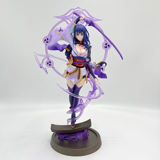 Figura de acción de Anime Genshin Impact Keqing, 21cm, Paimon de impacto, Hu Tao, juguetes de colección Gong Bohan LED