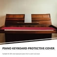 thumbnail image 3 of EeaseCA Piano 88 Keyboard Protective Dirt-proof Wool Cover Dust Cover (Red), 3 of 8