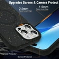for iPhone 16 Pro Max Case, Compatible with MagSafe, Shower Black