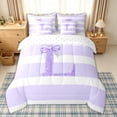 thumbnail image 3 of Homewish Cartoon Initial Letter L Bedding Comforter Set 7 Pieces for Girls Women, Modern Abstract Full Bedding Set, Reversible, 3 of 10