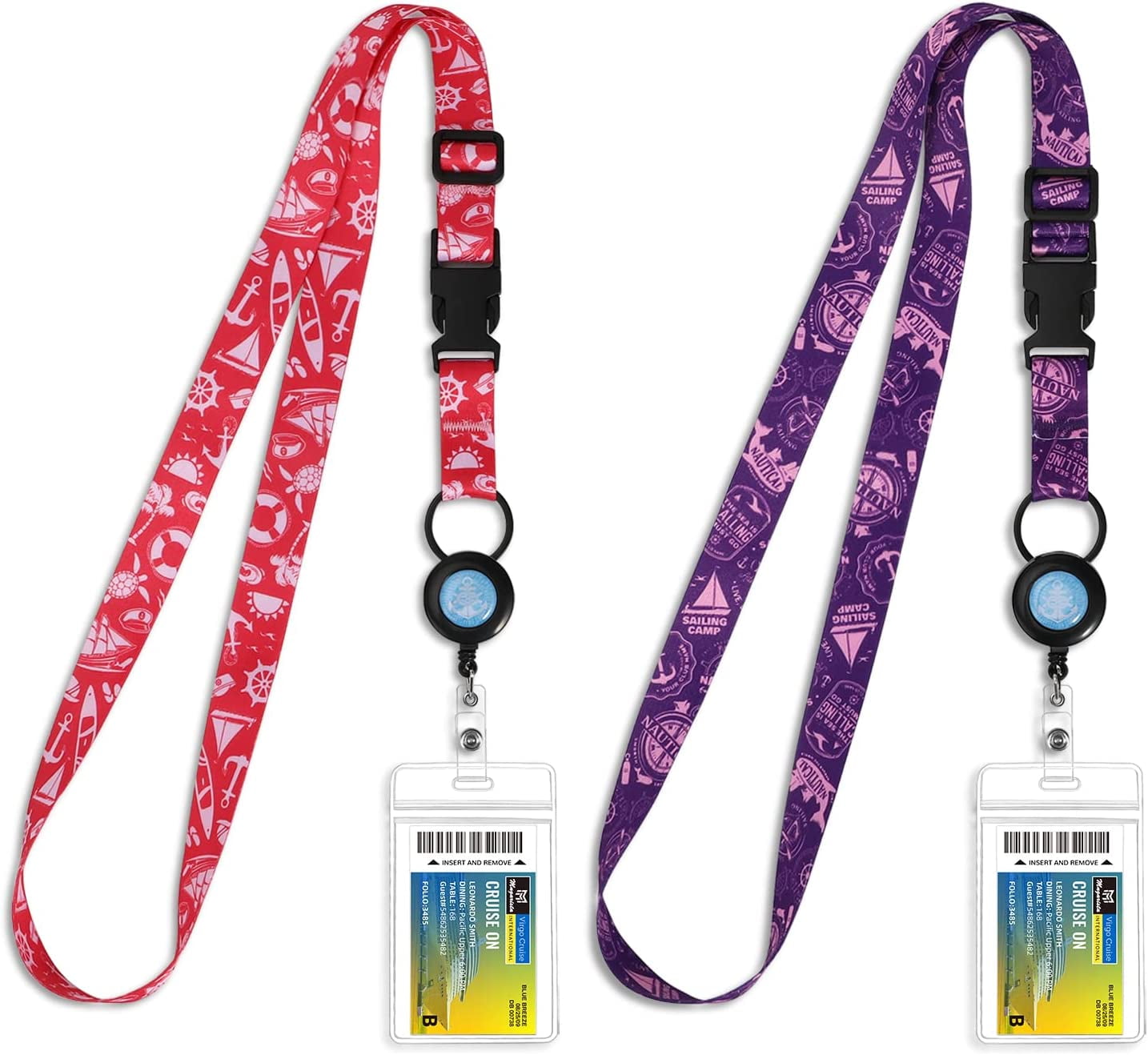 Retractable Cruise Lanyard for Ship Cards, Waterproof Lanyards for ...