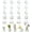 Clear, variant on Glasseam Mini Bud Vases for Centerpieces: Clear Small Flower Vase Set of 20 Cute Tiny Glass Vases for Flowers Modern Decorative Wedding Table Centerpiece for Dining Room Decoration