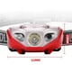 thumbnail image 3 of Escalada Linterna frontal LED XPE Inducción de onda 500lm Linterna impermeable para acampar roja, 3 of 5