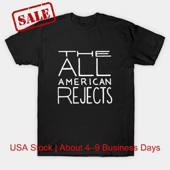 Reprint Rare The All-American Rejects shirt T-Shirt Front Graphic Cotton Tee S-4XL